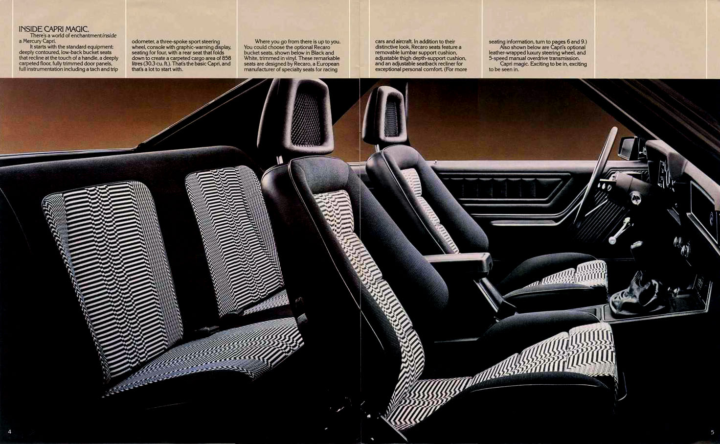 1982 Mercury Capri Canadian Brochure Page 8